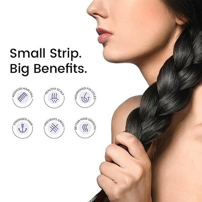 Wellbeing Nutrition Melts Healthy Hair with Plant Based Wholefood Biotin 10,000 mcg from Sesbania, Zinc, Bamboo Extract (30 Strips) - Hair & Skin