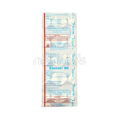 Etocox 90mg Tablet 10'S - Pain relief-Nsa