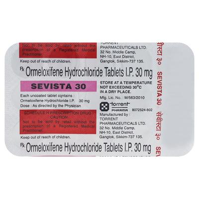 Sevista 30mg Tablet 15'S - Contraception-Ora