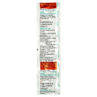 ZAPTRA 25mg Capsule 10's - Anxiety-Anx