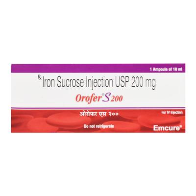 Orofer S 200mg Injection 10ml - Iron Supplement/Anaemia-Vma