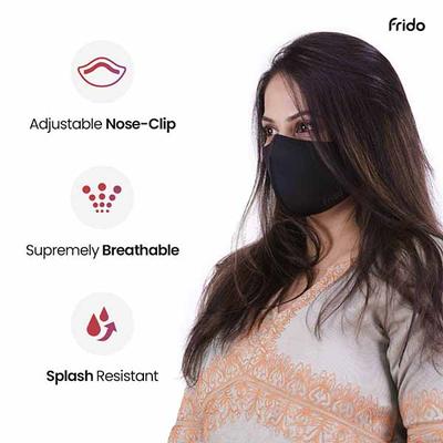 Frido Ultimate Pro Reusable Copper Face Mask (M) - Face Mask