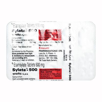 Sylate 500mg Tablet 10'S - Bleeding Disorders-Hae