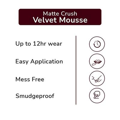 Matt Look Velvet Smooth Non - Transfer, Long Lasting & Water Proof Lipstick, Cafe Frappe 2 gm - Lipsticks