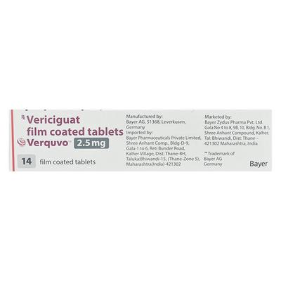 VERQUVO 2.5 Tablet 14's - Heart Failure-Car