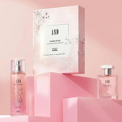 And Crafted By Ajmal Gift Pack 2 Shades Of Me Love Muse Dainty Glam 250 Ml - Perfumes (Edt/Edp)
