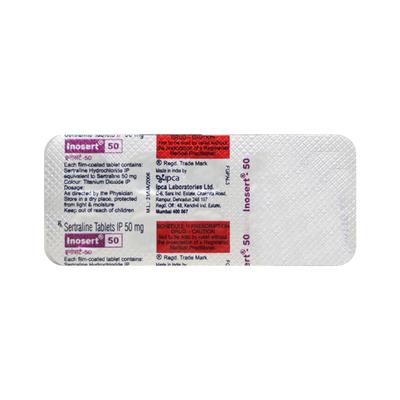 Inosert 50mg Tablet 10'S - Depression-Ant