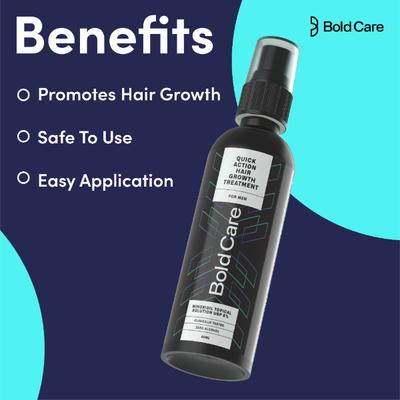 Bold Care Minoxidil Hair Growth Treatment Solution 60 ml - Hair Treatment
