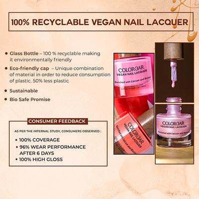Colorbar Vegan Nail Lacquer Glow Up-182 8 ml - Nail Polish