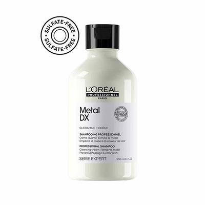 LOreal Professionnel Serie Expert Metal DX Anti-Metal Cleansing Cream Shampoo and Coloured Hair 300 ml - Shampoos