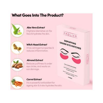 Prolixr Depuffing Under Eye Patches 5 Patches 5's - Eye Masks