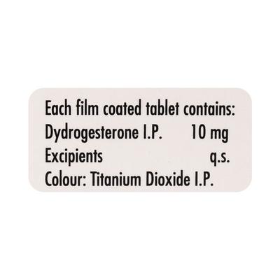 Duphaston 10mg Tablet 10'S - Hormonal Therapy-Oes