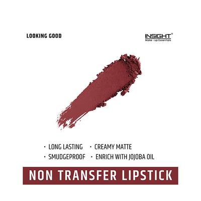 INSIGHT COSMETICS 24 HRS NON TRANSFER MATTE LIPSTICK (LL-03)-LOOKING GOOD (18) 3 gm - Lipsticks