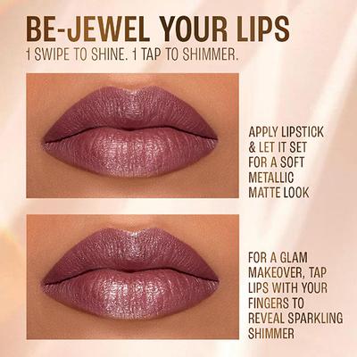 Lakme Be-Jewel Shimmer Lip Liquid, Luminous Matte Finish - 201 Pink Topaz 3.5 ml - Liquid Lipsticks
