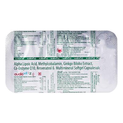 AUDIOVIT Z Capsule 10's - Supplements-Vam
