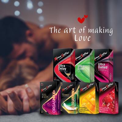 Kamasutra Ultra Dotted Condoms 20's - Plain/Flavoured Condoms