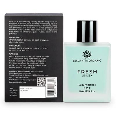 Bella Vita Organic Fresh Unisex Perfume 100 ml - Perfumes (Edt/Edp)