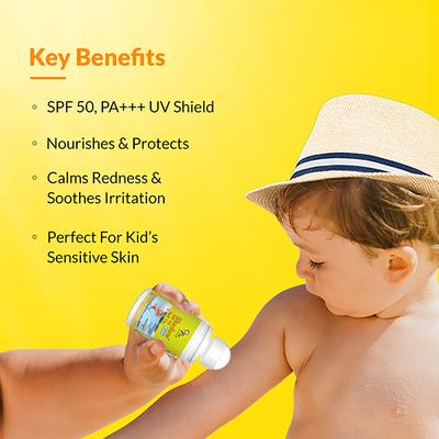 Fixderma Shadow Kids Roll On Sunscreen for Kids SPF 50 with Golden Seaweed & Phytosterol (30g) - Body Sunscreen
