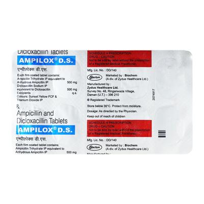 Ampilox DS Tablet 10'S - Bacterial Infections-Pen