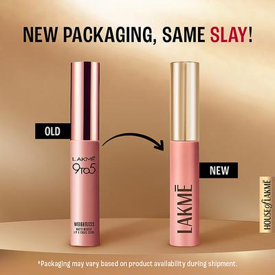 Lakme Double Duty Lip & Cheek Mousse Matte Lipstick & Soft Blush, Blush Velvet,9gm - Liquid Lipsticks