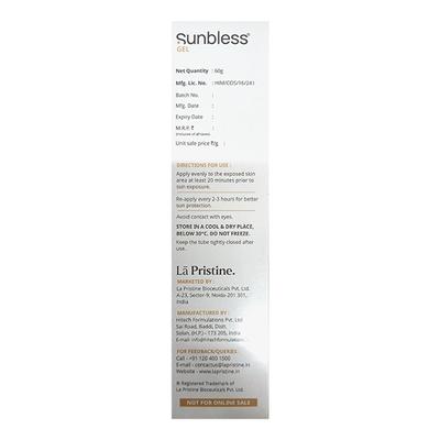 SUNBLESS SPF 50+ & PA+++ ANTI POLLUTION SUNSCREEN Gel 60g - Sunscreen Preparations-Emo