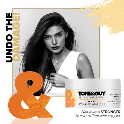Toni&Guy Damage Repair Hair Mask for Dry, Damaged & Frizzy Hair 200 ml - Hair Masks & Packs