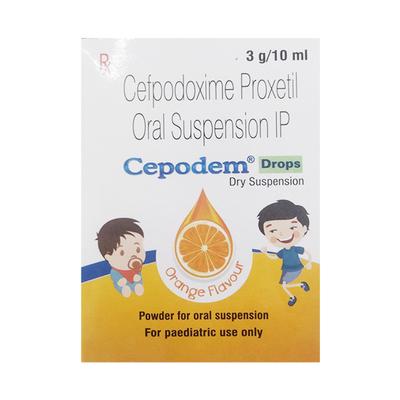 CEPODEM Orange Flavour DROPS Dry Suspension 10ml - Bacterial Infections-Cep