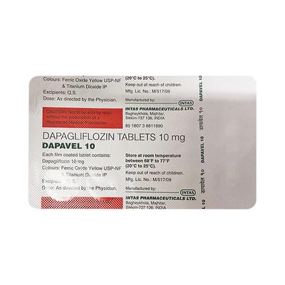 DAPAVEL 10 Tablet 10's - Diabetes-Ant