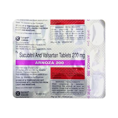 ARNOZA 200 Tablet 14's - Heart Failure-Ang