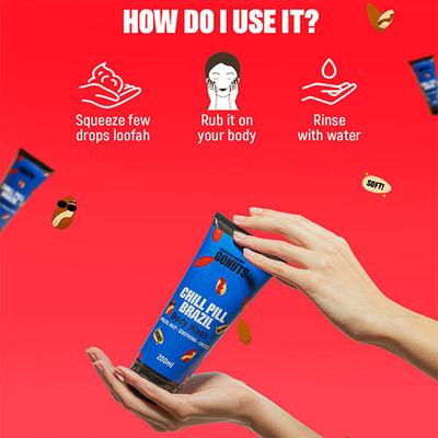 GONUTS By Bewakoof Chill Pill Brazil Body Wash 200 ml - Shower Gels & Body Wash