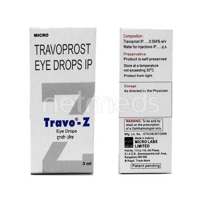 Travo Z Eye Drops 3ml - Glaucoma-Ant