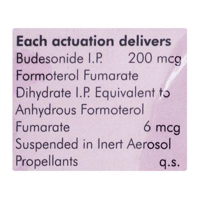 Budamate 200 with Dose Counter 120md Transhaler 7.3g - Asthma/COPD-Ast
