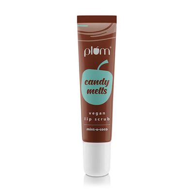 Plum Candy Melts Vegan Lip Scrub Mint-o-Coco With Plant-based Oils 12 gm - Lip Scrubs