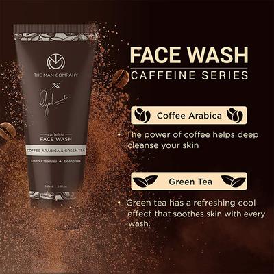 The Man Company Complete Caffeine Face Care Kit for Men Face Scrub, Face Wash, Face Pack, Face Serum & Face Cream 1's - Facial Kits