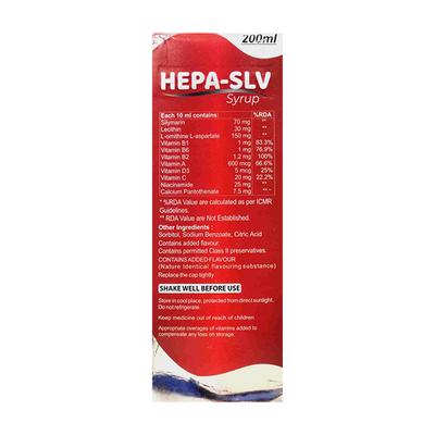 HEPA SLV SUGAR FREE Syrup 200ml - Supplements-Vam