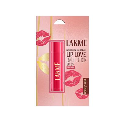 Lakme Lip Love Cherry Lip Care 22 Hrs Moisture Spf 15 4.5Gm - Lipsticks
