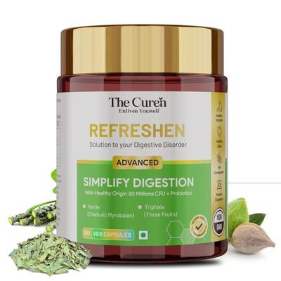 The Curen Refreshen Advanced Simplify Digestion Veg Capsule 60's - Digestive Health