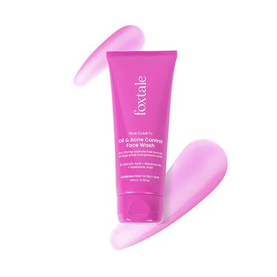 Foxtale True Clarity Oil and Acne Control Face Wash 100 ml - Face Wash & Cleansers
