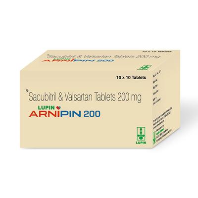 ARNIPIN 200 Tablet 10's - Heart Failure-Ang
