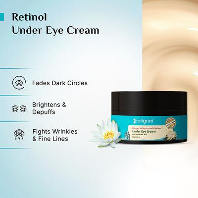 Pilgrim Retinol Under eye cream 30 gm - Under Eye Creams & Serums