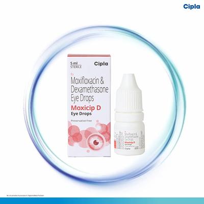 Moxicip D Eye Drops 5ml - Eye Infections-Eaa
