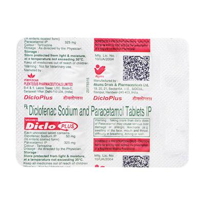 DICLO PLUS TABLET 10'S - Pain relief-Nsa
