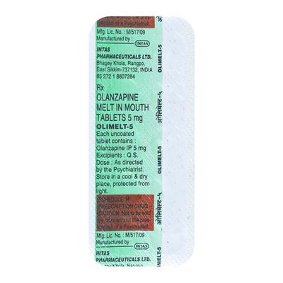 Olimelt 5mg Tablet 10'S - Schizophrenia-Aps