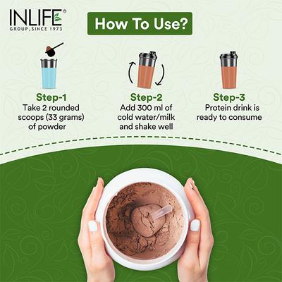 INLIFE Plant Protein Powder - Coffee Flavour 1 kg - Protein Drink
