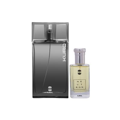 Ajmal Kuro EDP Aromatic Spicy Perfume And Neutron EDP Citrus Fruity Perfume 190 ml - Men Perfumes (Edt/Edp)