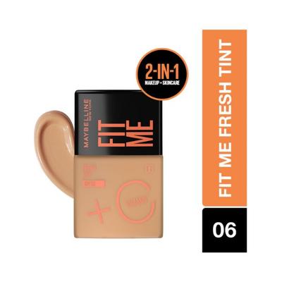 Maybelline New York Fit Me Fresh Tint With SPF 50 & Vitamin C Shade 06 Natural Coverage Skin Tint 30 ml - Foundation