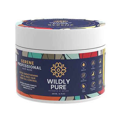 Wildly Pure Serene Hair Mask for Deep Conditioning Smoothening 12 Oils Plant Keratin Toxin 20 200 ml - Hair Masks & Packs