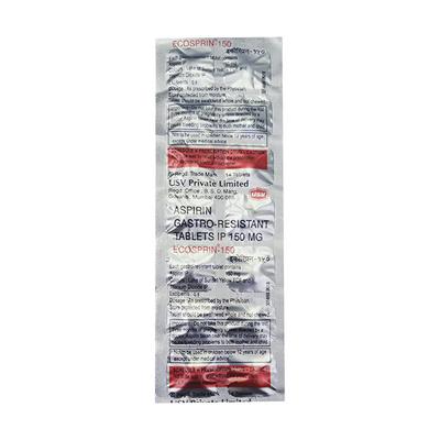 Ecosprin 150 Tablet 14'S - Blood Clot-Ant