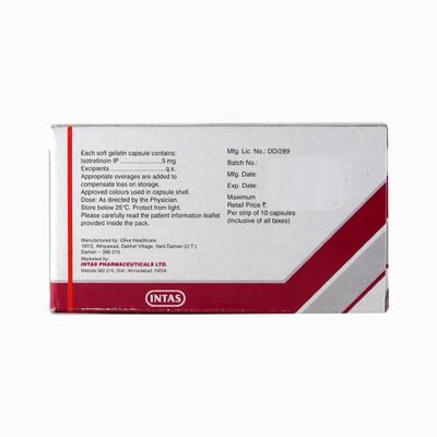 Tretiva 5mg Capsule 10'S - Acne-Acn