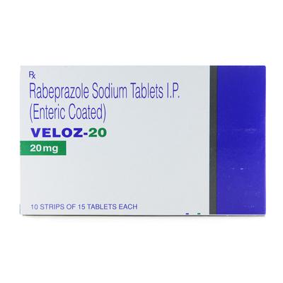 Veloz 20mg Tablet 15'S - Ulcer/Reflux/Flatulence-Aaa